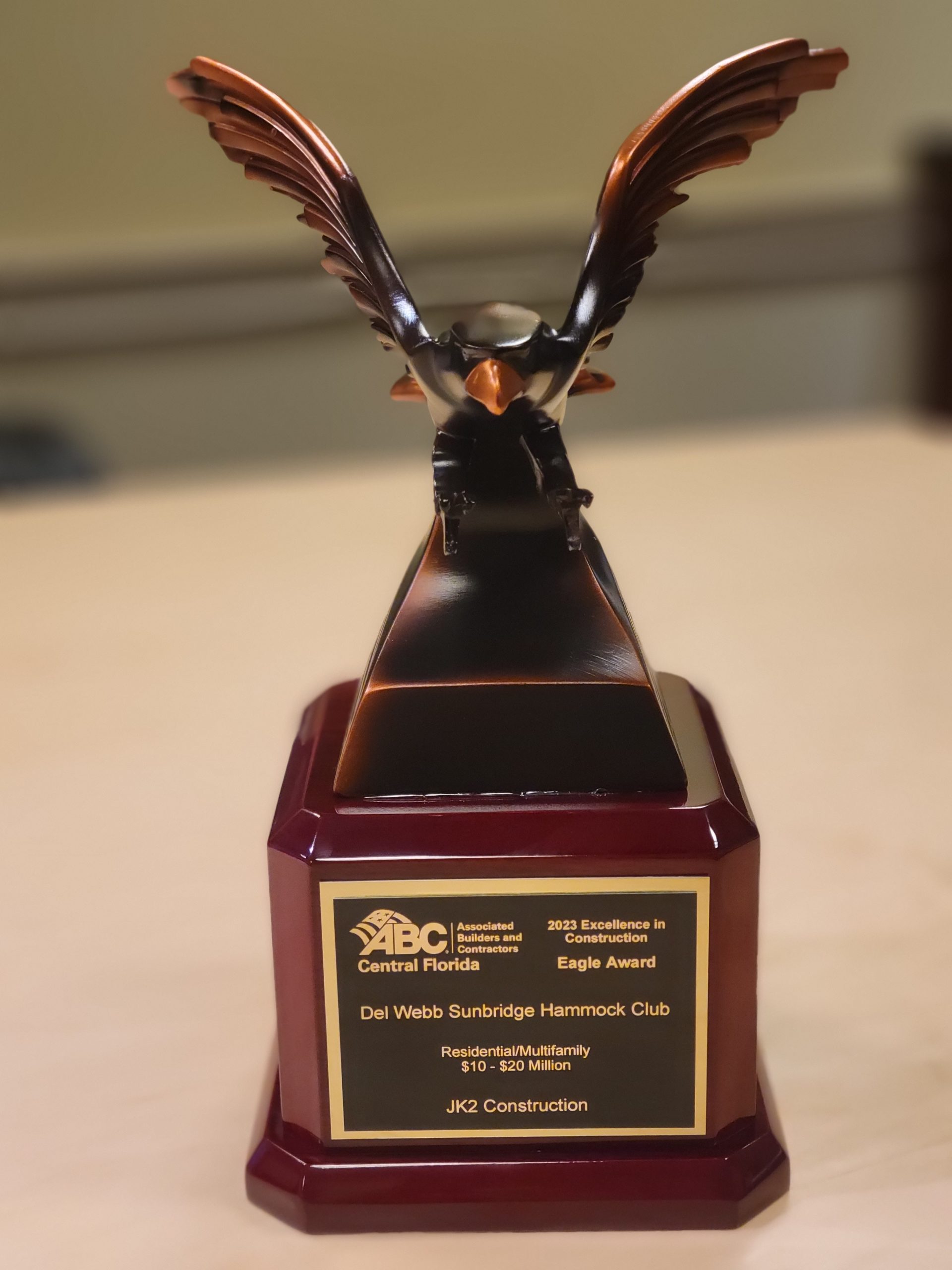 JK2 Construction receives Eagle Award for Del b Sunbridge Hammock